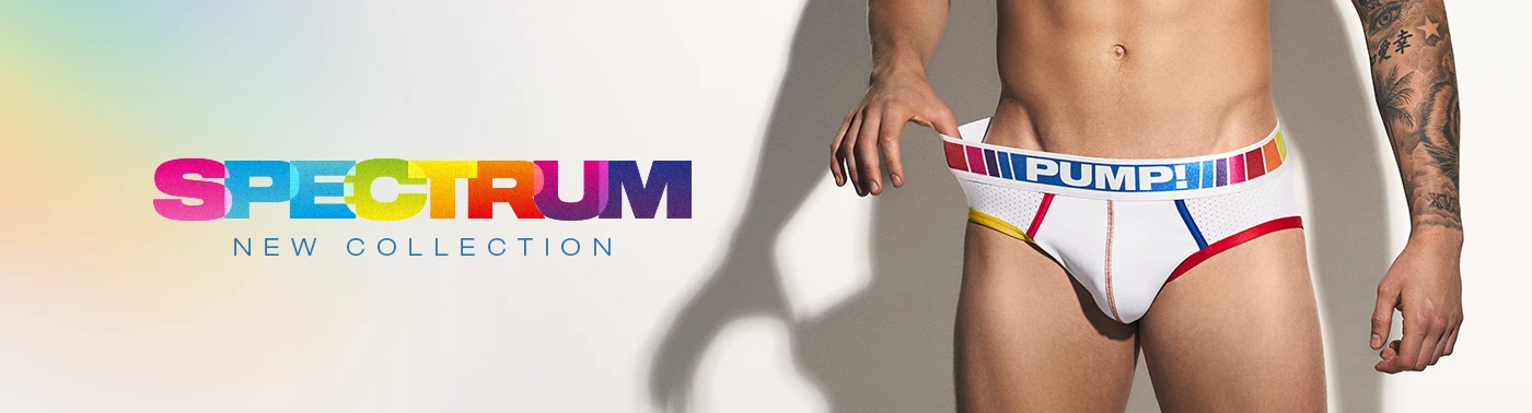 Pump underwear landing page banner category spectrum Pump Underwear Colombia
