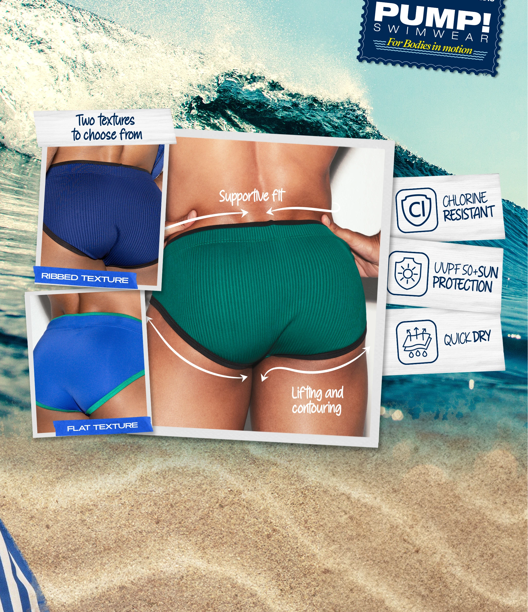 Pump underwear landing page waterbriefs highlights product Pump Underwear Colombia