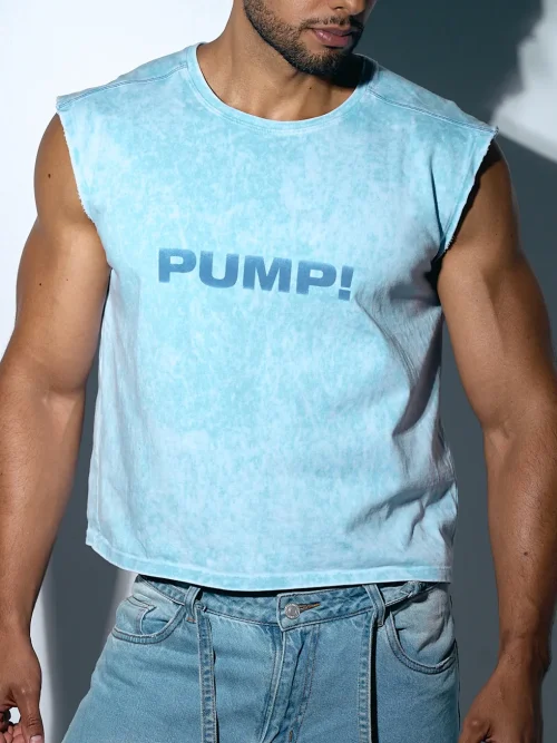 Washed Collection 27 Pump Underwear Colombia BUBBLE BLUE BOXY TANK 1 Pump Underwear Colombia