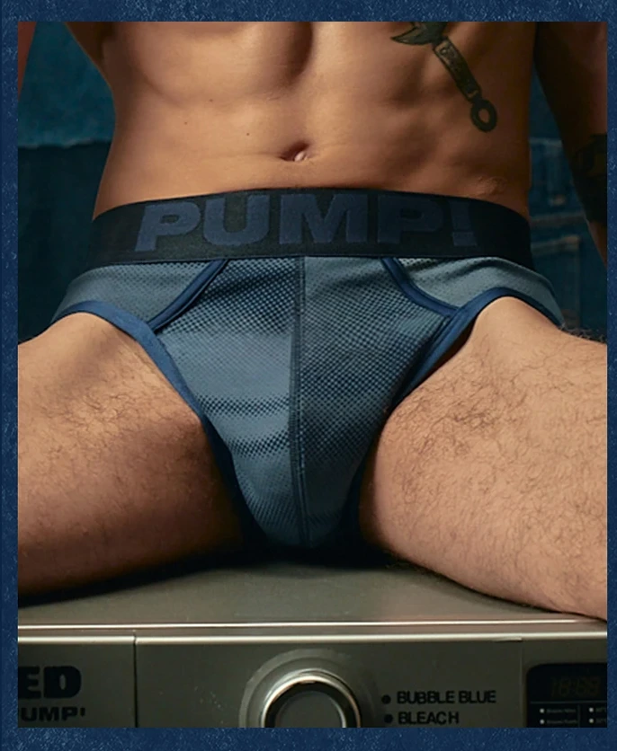 Washed Collection 102 Pump Underwear Colombia Indigo Brief Pump Underwear Colombia