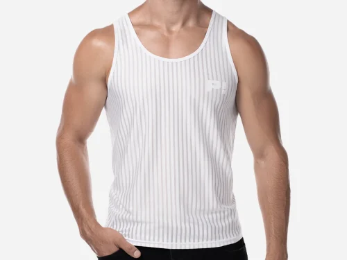 Camiseta sin mangas blanca Whisper 1 Pump Underwear Colombia