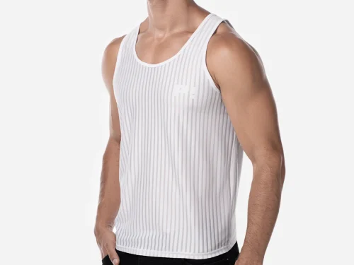 Camiseta sin mangas blanca Whisper 2 Pump Underwear Colombia