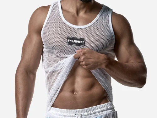 WHITE MESH TANK TOP 2 Pump Underwear Colombia