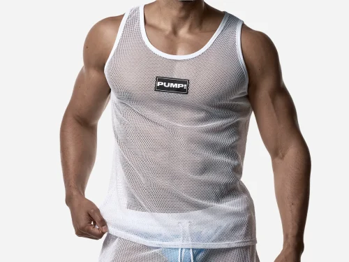 WHITE MESH TANK TOP 3 Pump Underwear Colombia
