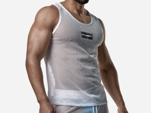 WHITE MESH TANK TOP 4 Pump Underwear Colombia