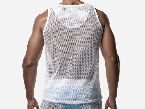 WHITE MESH TANK TOP 5 Pump Underwear Colombia