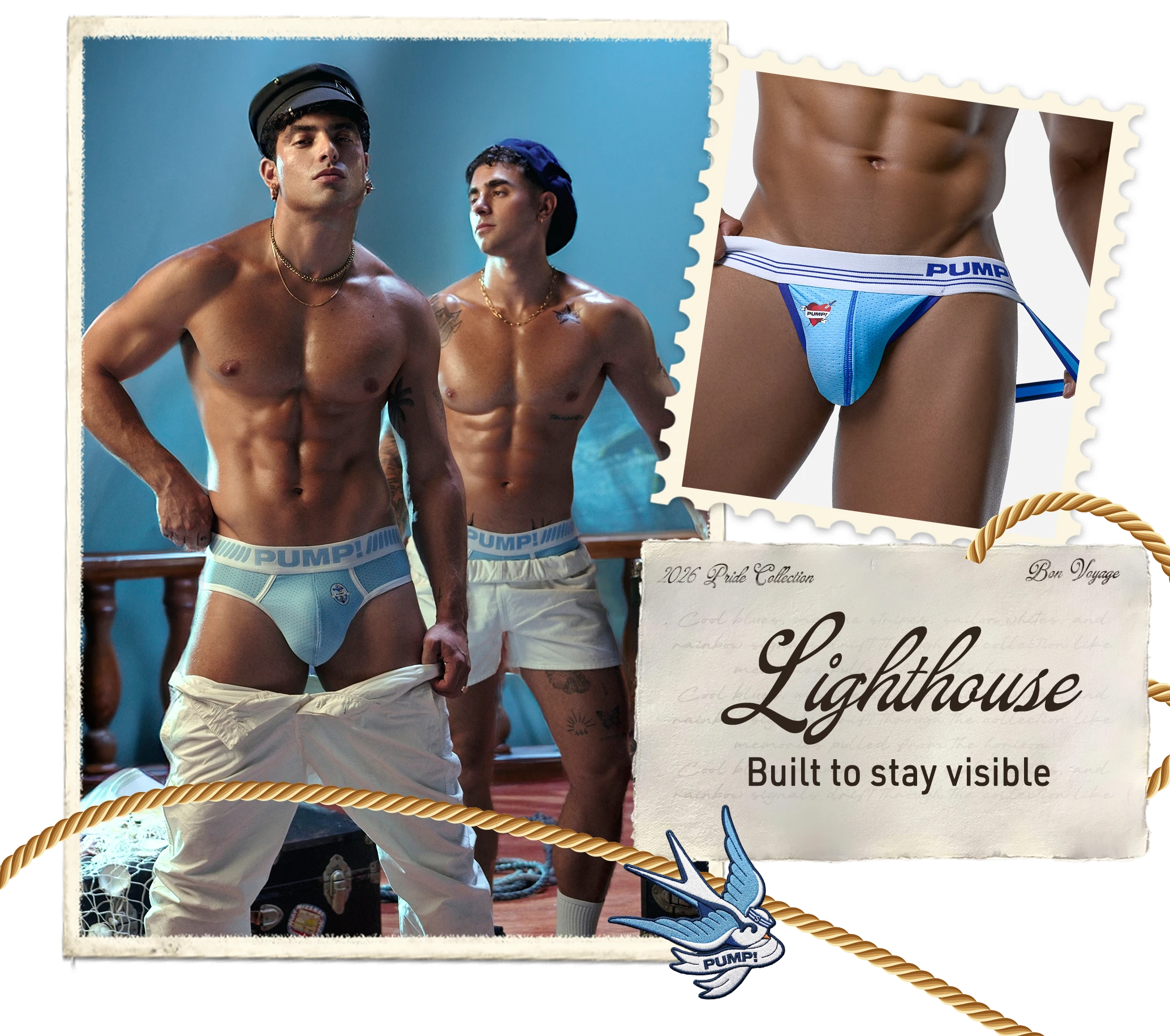 Bon Voyage Collection 90 Pump Underwear Colombia Lighthouse Pump Underwear Colombia
