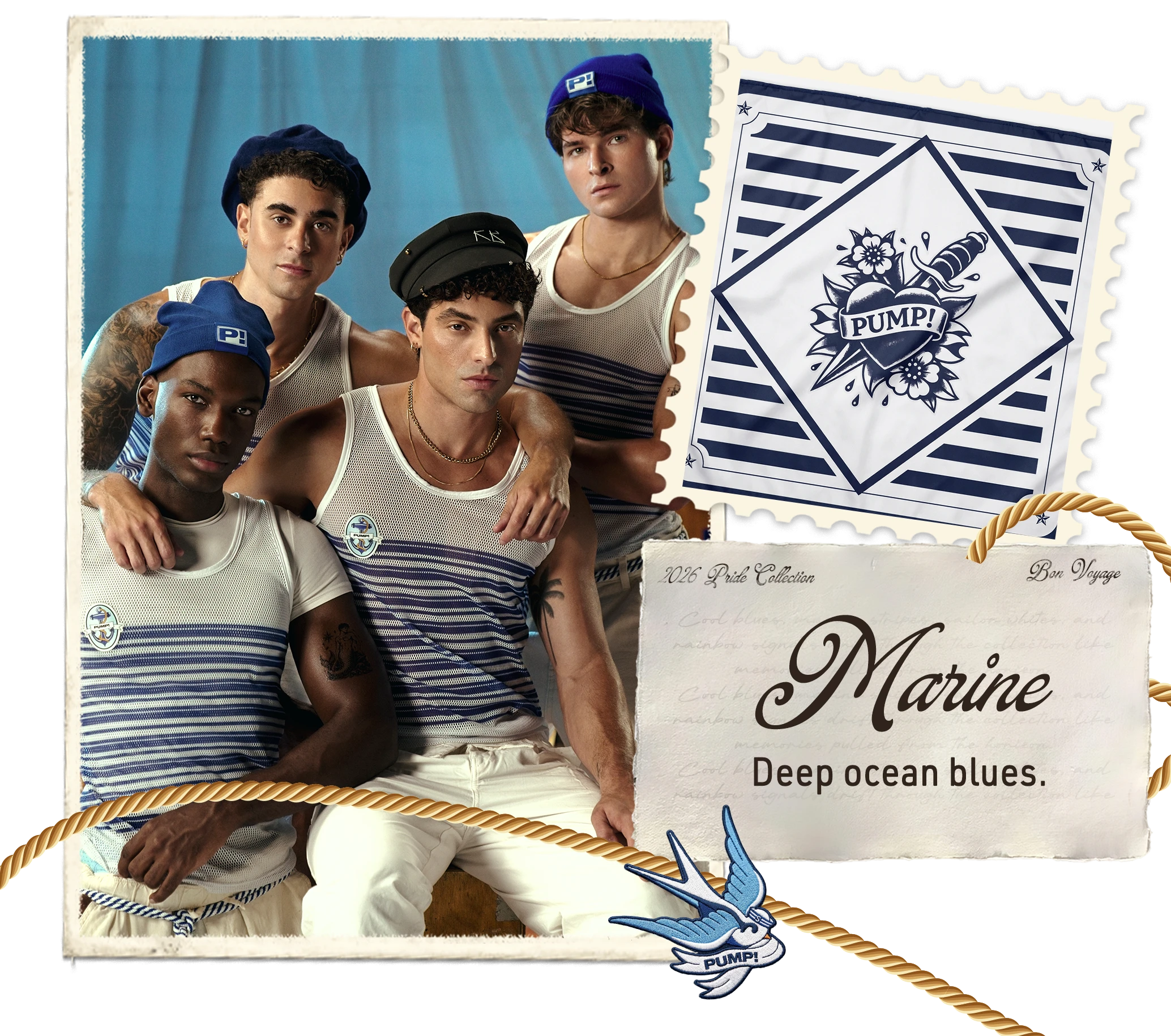 Bon Voyage Collection 92 Pump Underwear Colombia Marine Pump Underwear Colombia