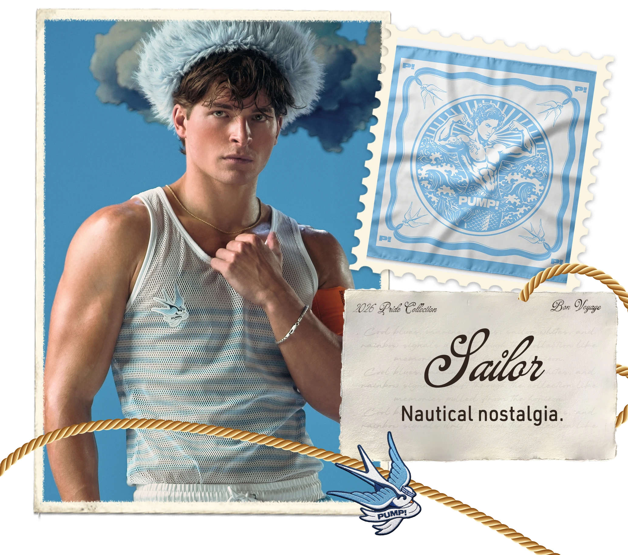 Bon Voyage Collection 93 Pump Underwear Colombia Sailor Pump Underwear Colombia